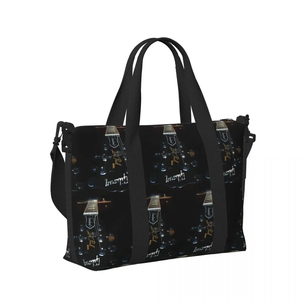 

Cool Gibson Guitar Beach Travel Bag Large Capacity Tote Bags for Gym Sport Women Shopping Duffle Shoulder Bag