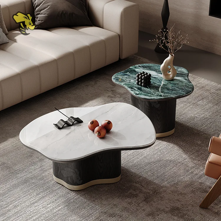 

Special-shaped cloud microcrystalline stone coffee table Italian minimalist living room home modern simple light luxury designer