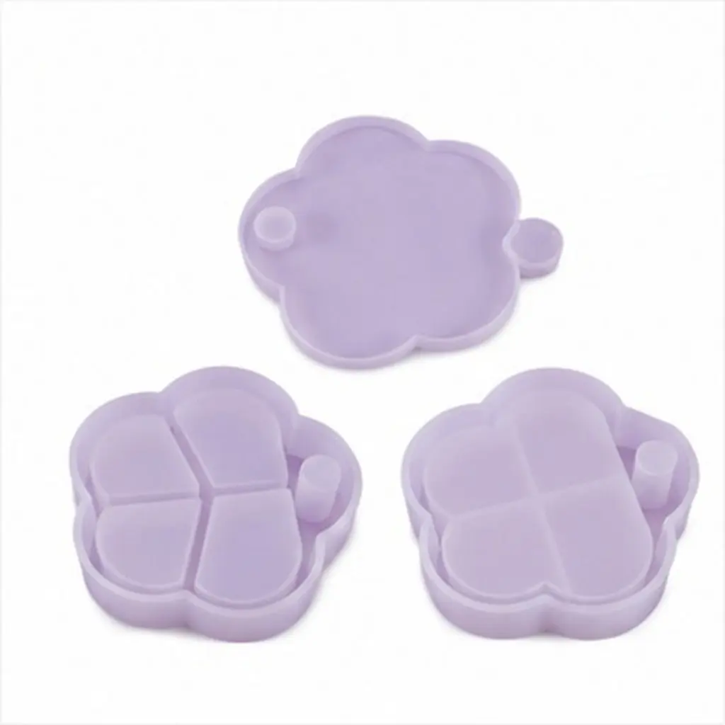 3Pcs Crystal Drop Storage Box Mold Simple Chic Silicone Die Easy Clean Non-Stick Ideal for DIY Jewelry Crafts Crystal Drop Mold