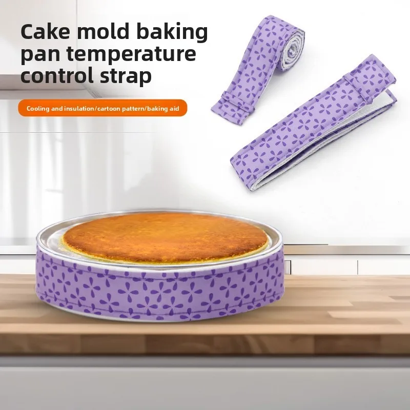 1pcs Baking Strips Colorful Bake Even Strip, Cake Pan Strips, Absorbent Thick Cotton Cake Strips, Baking Tray Protection Strap