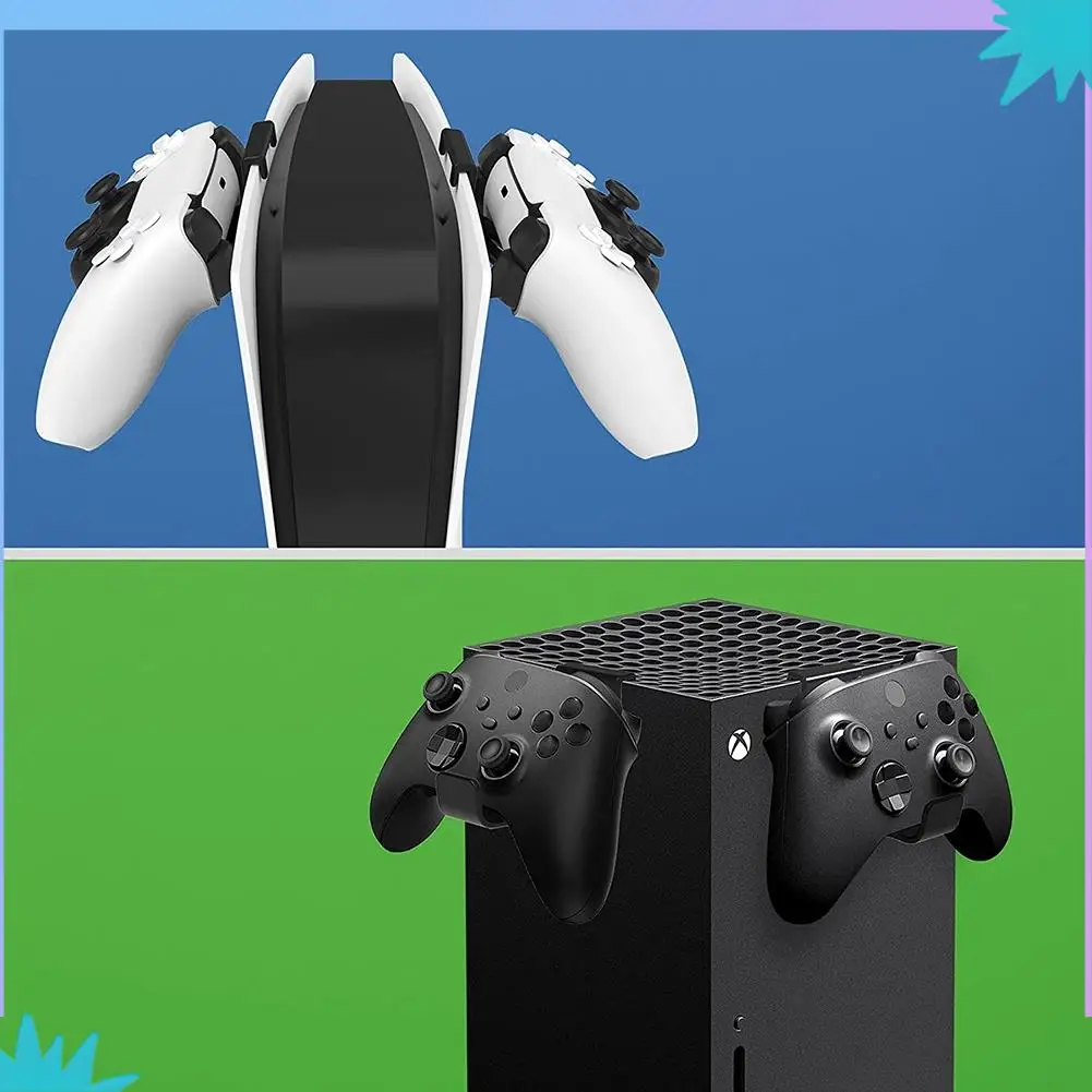 

ABZW For PS5 Controller Holder, 2 Packs Headset Hanger Holder Controller Stand Mount For Playstation 5 Console& Series X