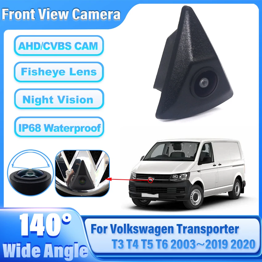 كاميرا الرؤية الأمامية للسيارة AHD عالية الجودة CCD للرؤية الليلية كاميرا مقاومة للماء لفولكس واجن ترانسبورتر T3 T4 T5 T6 2003 ~ 2020
