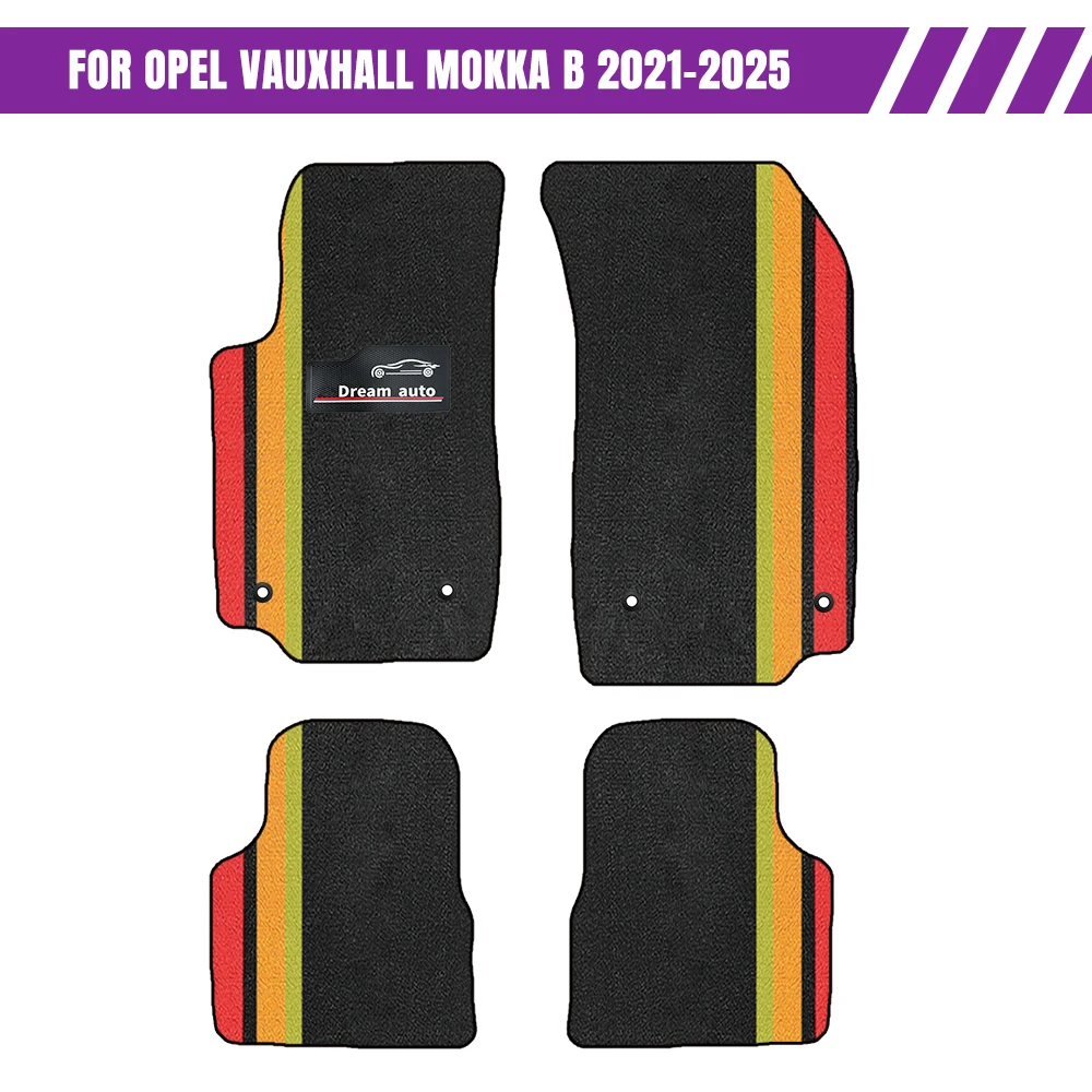 

Custom Car Floor Mats For Opel Vauxhall Mokka B 2021–2025 Waterproof Auto Carpets Foot Coche Accessorie