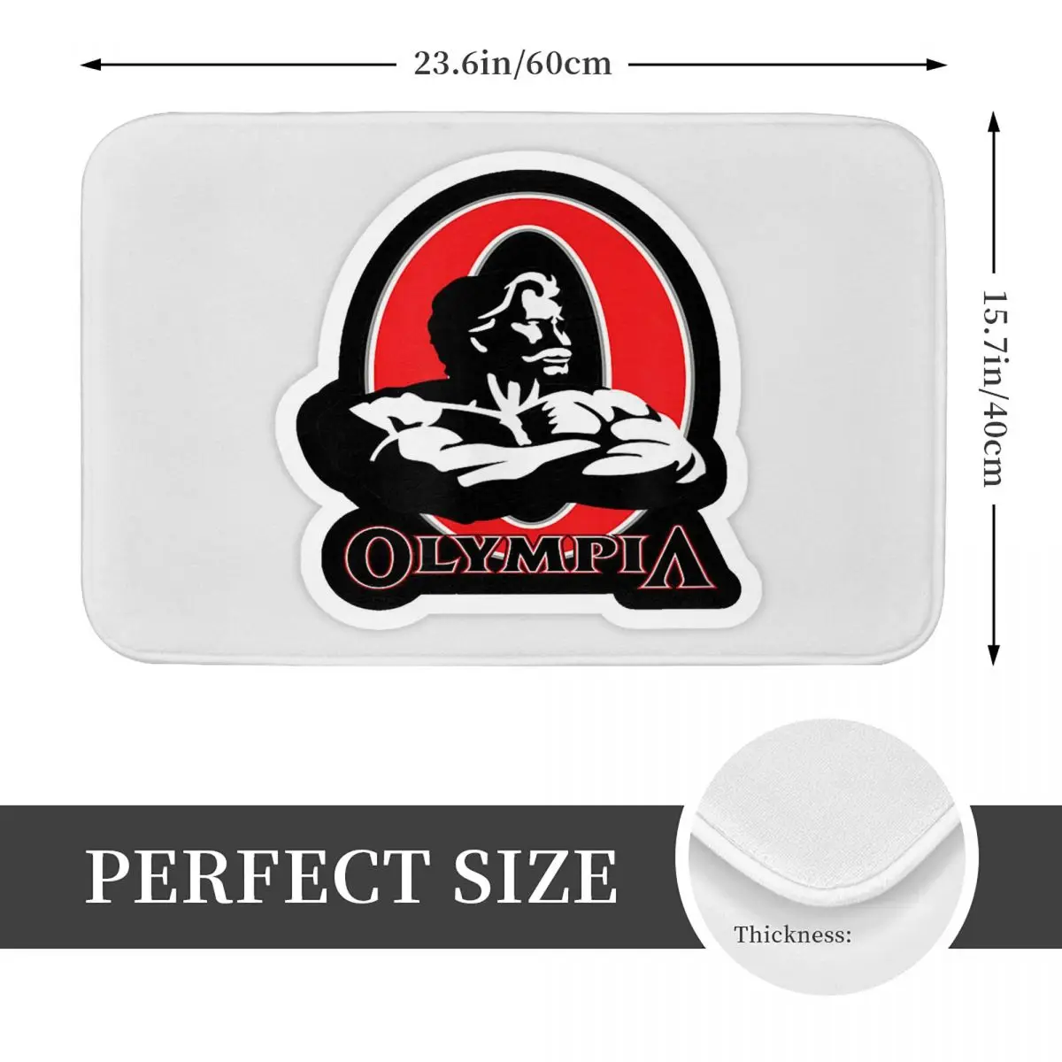 Future Mr OLYMPIA Motivations Anti-slip Doormat Floor Mat Absorbent Mat Carpet Rug for Kitchen Entrance Home Balcony Footpad Mat