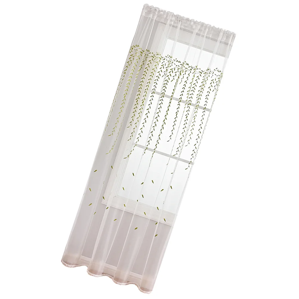 ورقة تول شير الستار نافذة شرفة غرفة نوم غرفة المعيشة ديكور صافي شاشة الخصوصية الخوص نمط الستائر