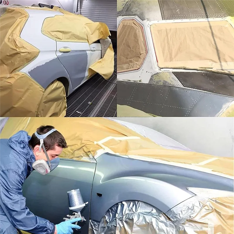 Новая бумага для защиты краски - рулонная пленка для защиты поверхности краски, рулон бумаги для защиты краски для проектов рисования