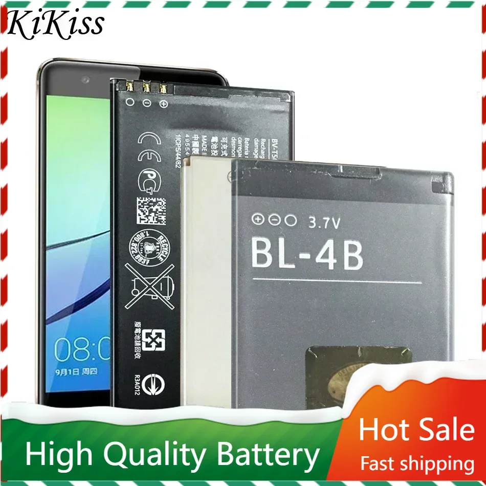 

BL-4B For Nokia N76 5000 5320XM 7070 2505 2630 2660 2760 7088 2730 6111 N75 Battery BL 4B 4C 4CT 4D 5B 5C 5CA 5CB 5CT BLC-2