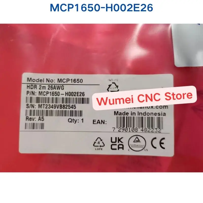 Brand new original MCP1650-H002E26 IB HDR 200G DAC Cable, Copper 1 piece If You Need Other Specifications, Please Consult