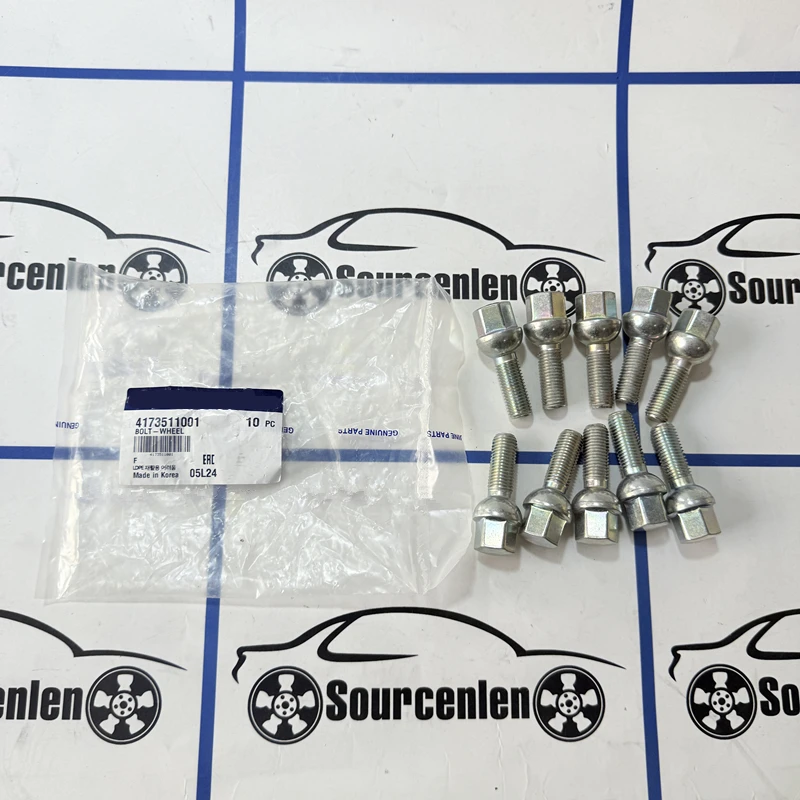 Brand New Original 4173511001 41735-11001 Tire Wheel Set Screw Nut For SsangYong Korando Rexton Kyron Actyon