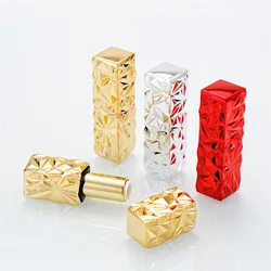 12.1mm Lipstick Bottles Gold/Silver/Red Magnetic Lip Stick Bottle Empty Lipgloss Lipbalm Tubes Cosmetics Packaging