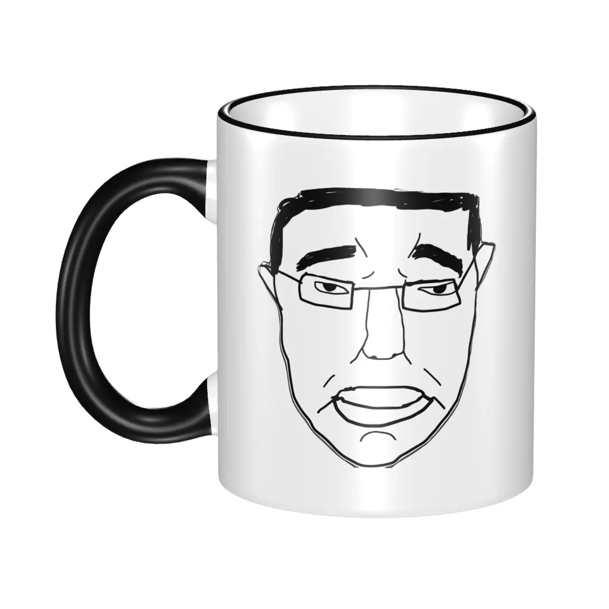 

Chudjak Chud Face Meme Gift Mug for Women Men Cute Tea Cup Present for Home