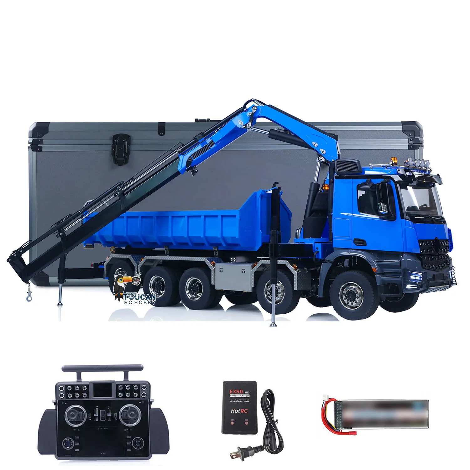 1/14 سيارة قلابة هيدروليكية RC 10x10 3 سرعات نقل شاحنات رافعة كاملة تفريغ