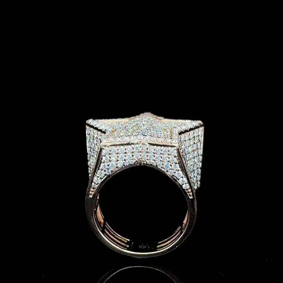 Luxury Star Custom Constellation 925 Sterling Silver IGI Certified Silver Plated Men's Wedding Hip Hop Anniversary Party