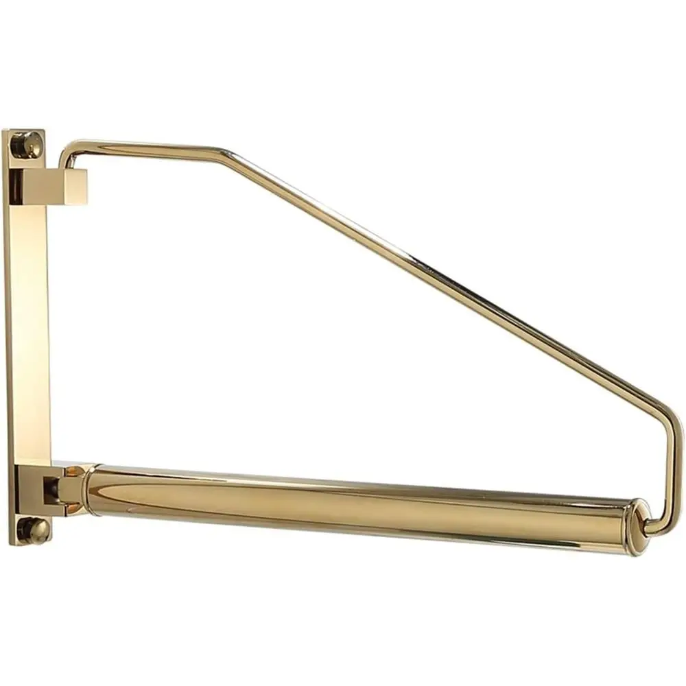 

Rotatable Stainless Steel Drying Rack with Brass Finish, Ideal for Clothes, Towels, and Portable Use in Bedroom, Wardrobe, or Ba