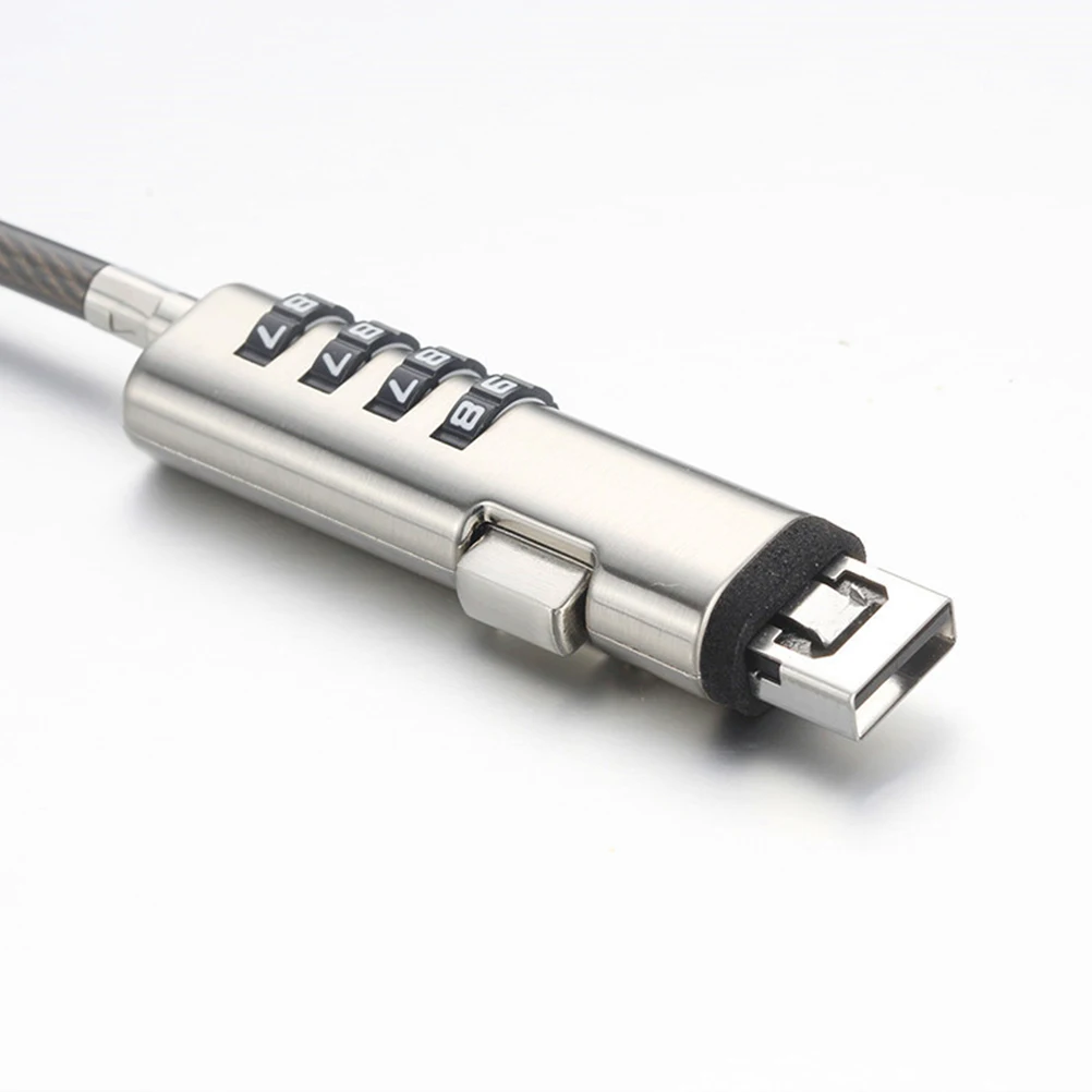 

USB-порт для ноутбука, компьютерный кабель, защитный замок, пароль, защита от кражи, цифровой сплав, гибкий дизайн на 360 градусов, регулируемая длина