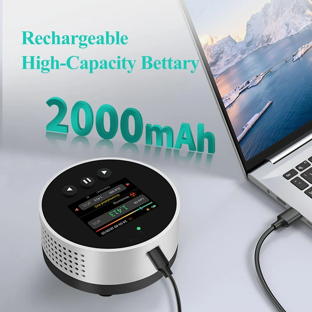 

A37T-Portable Home Radon Detector X Beta Gamma Rays Natural Gas Detector With LCD Color Display For Home Basement, Pci/L