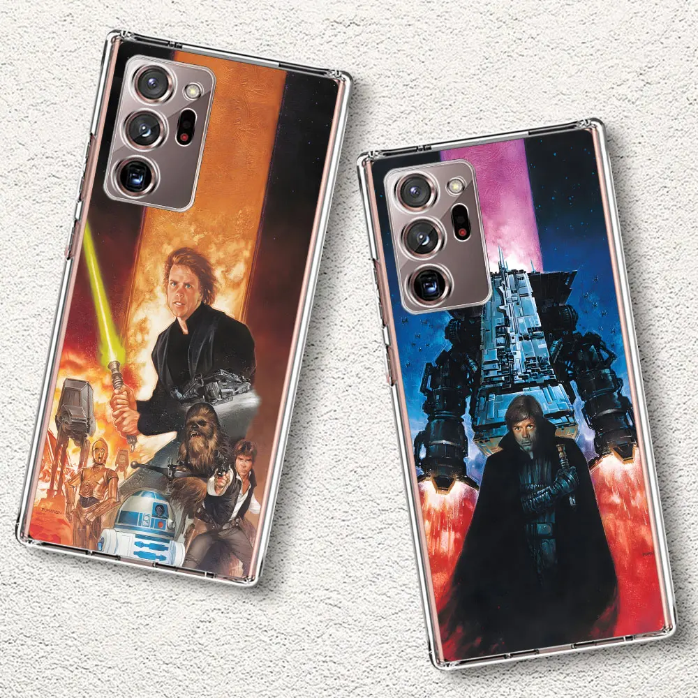 Anakin Darth Vader Luke Skywalker Case for Samsung Galaxy Note 20 Ultra 5G 10 Plus 8 9 TPU Transparent Phone Cover 10 Lite M52