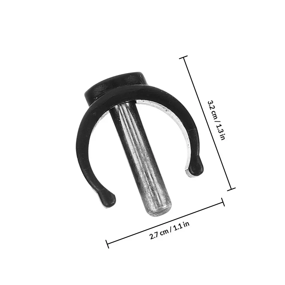4Pcs Cane Locking Clips C-Shaped Latch Clamp ABS Steel Construction Non-Slip Walking Stick Accessories for Stability Crutches