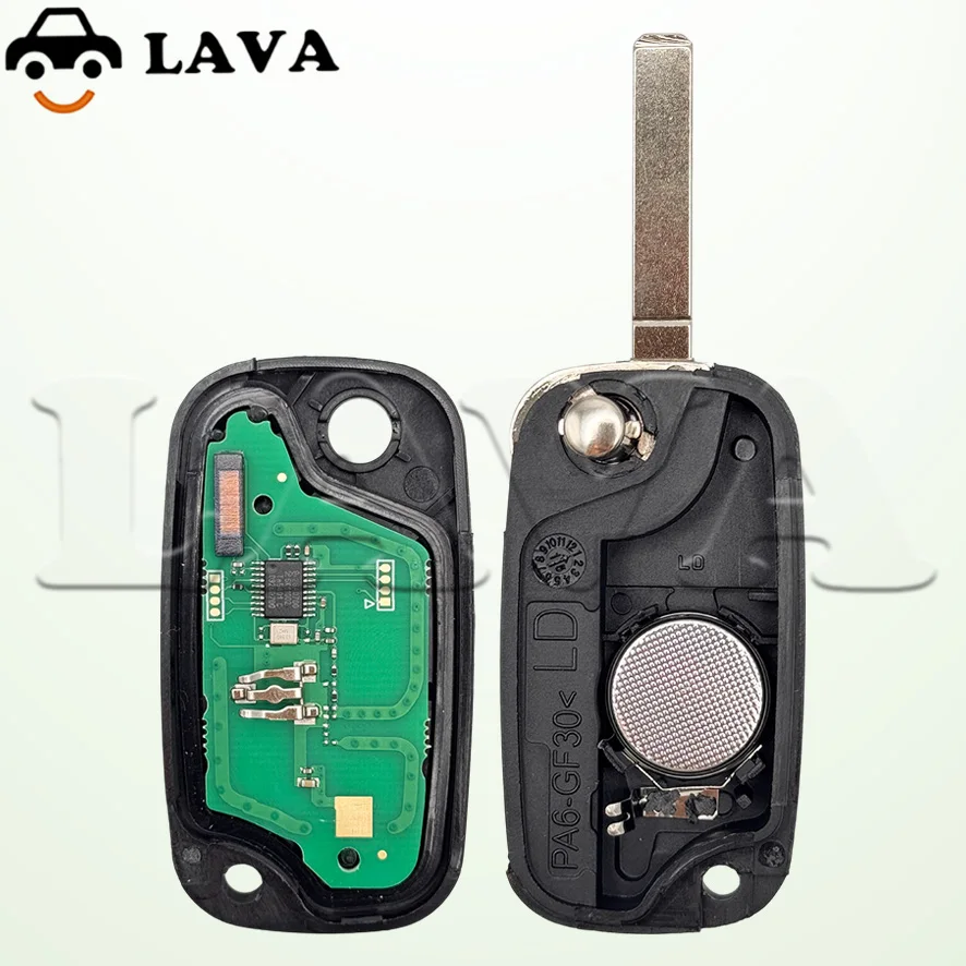 LAVA Key ID46 PCF7961 433MHz VA2 Flip Car Remote Key For Renault Clio III Master Kangoo Modus Twingo Megane Fluence SM3 Mercedes