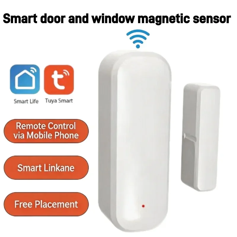 

Tuya WiFi Zigbee Smart Door Window Sensor Wireless Magnetic Detector Scene Linkage APP Alert for Home Security Anti-Theft