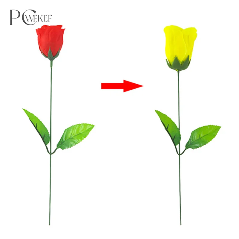 

Discoloration Roses (Red Change Yellow) Rose Magic Tricks Change Valentine 'S Day Color Roses Flower Magic Trick Fun Toys