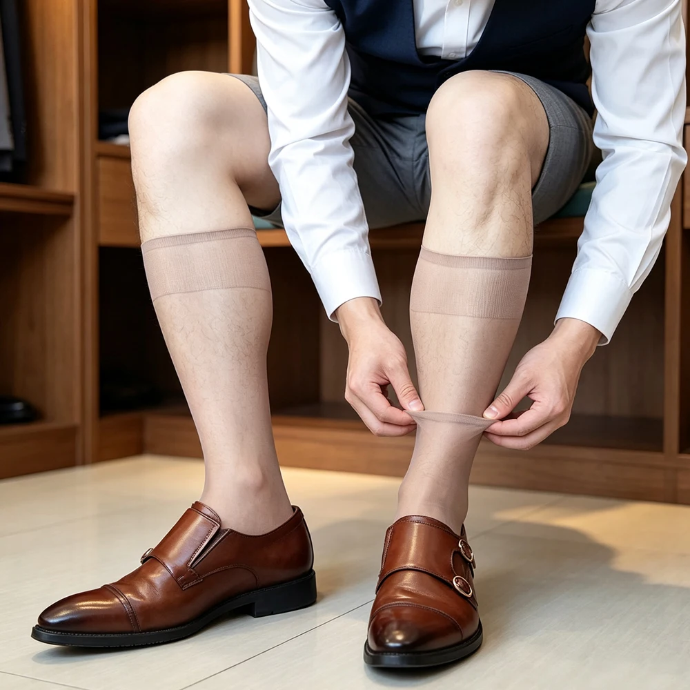 Erkek Şeffaf Diz Üstü Çoraplar - Dress Sock Men incelemesi ve fiyatı