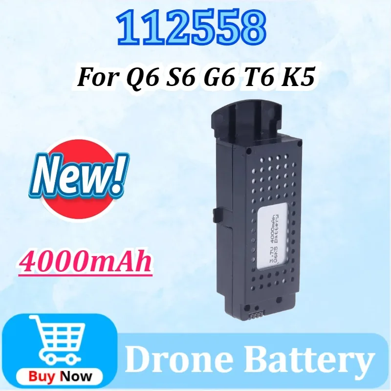 

Upgraded 112558 for G6 S6 Q6 K5 T6 8K RC Quadcopter Spare Parts for G6 Pro Rechargeable Lipo Battery High-Capacity Batteries