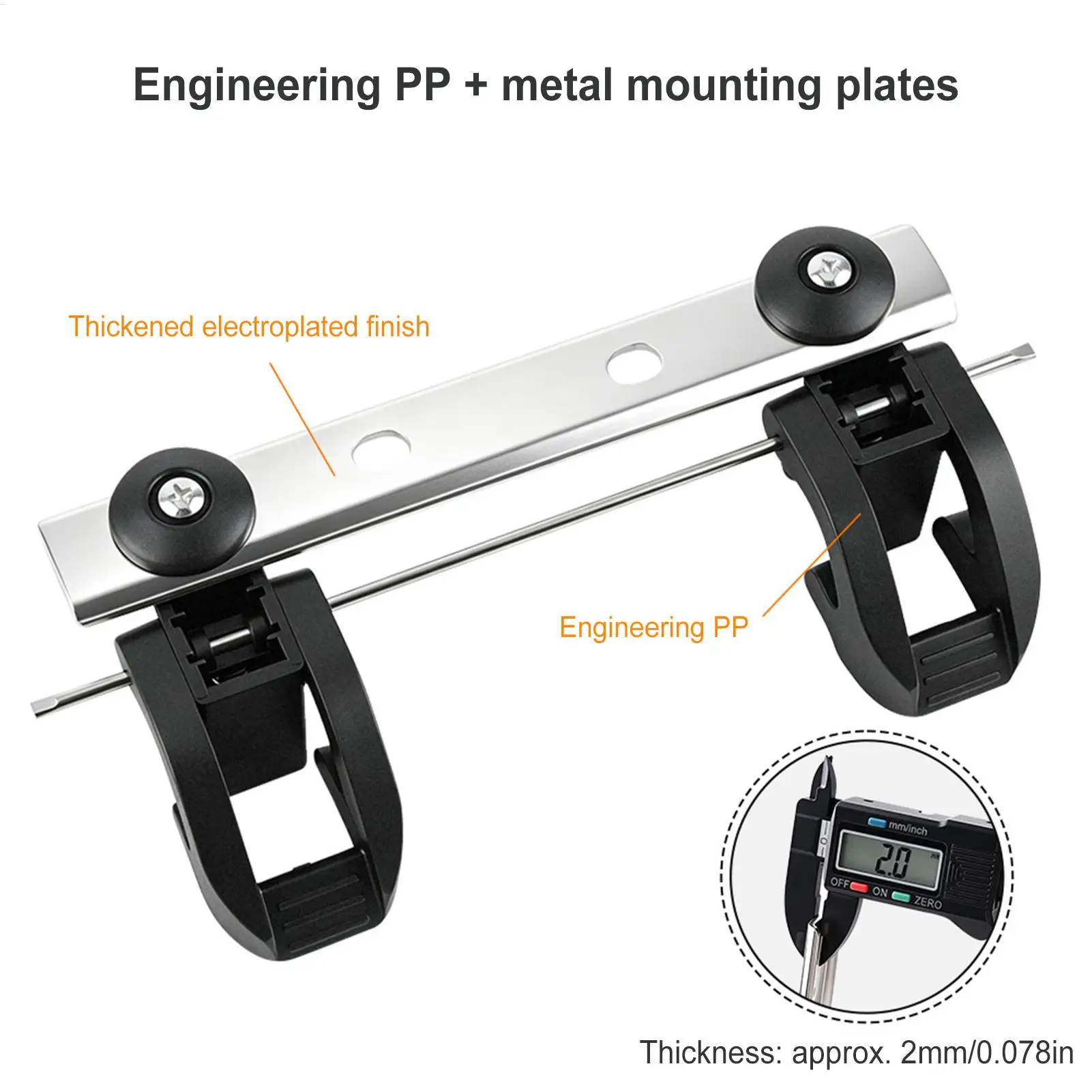 Bike Mount For Rear Rack 2 Pieces Thickened Quick Release Storage DIY Bike Rear Rack Carrier Bracket For Mountain Folding