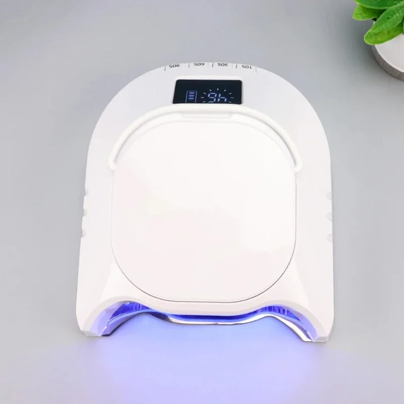 High Power 86w Fast Curing Cordless Pink Light Emitting Diode Light Professional Nail Dryer UV Emitting Diode