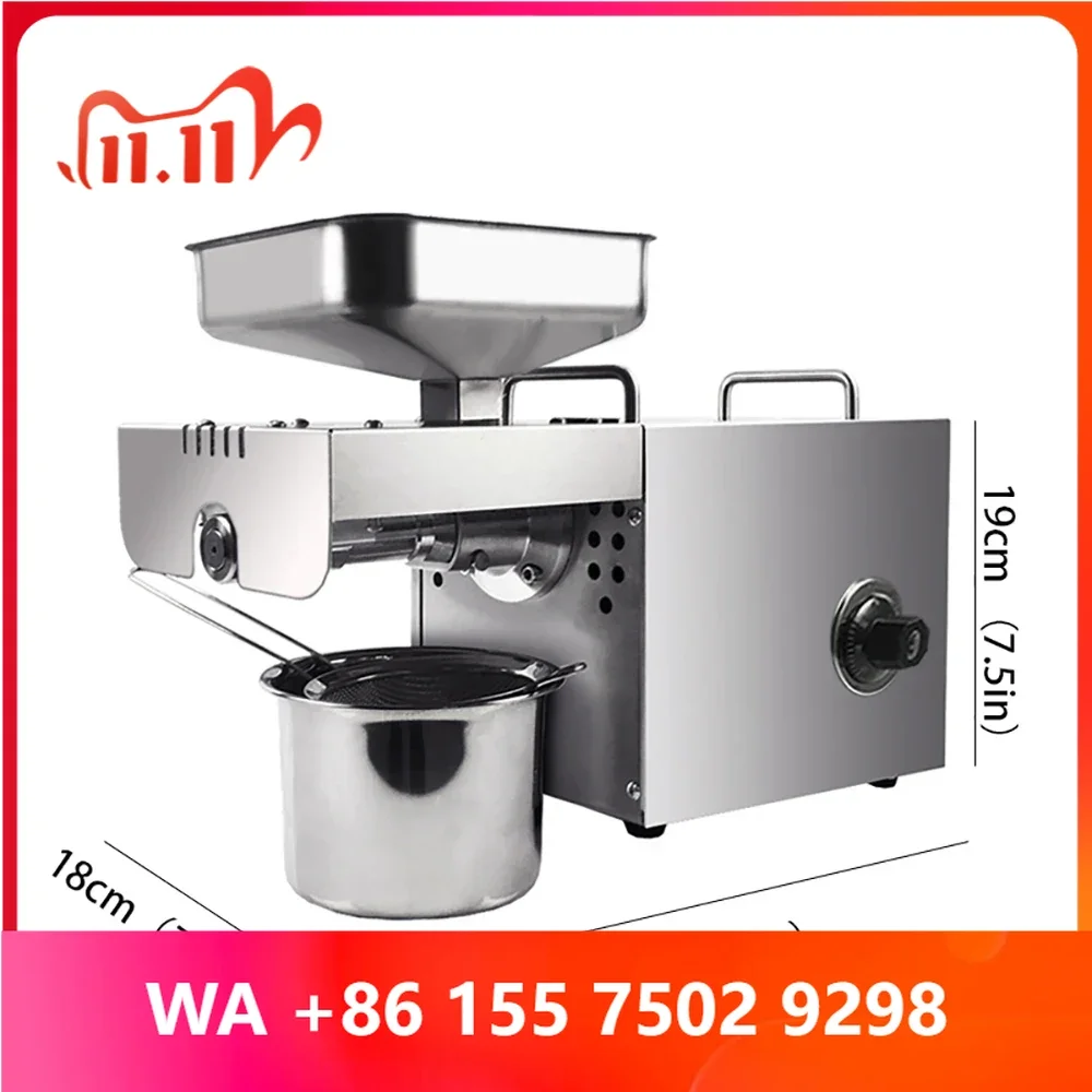 Coffee Bean Black Seed Copra Mustard Sesame Oil Press Machine, Automatic Good Price Oil Press