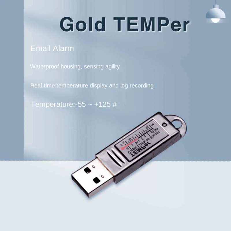 Termômetro USB Sensor de temperatura do computador Sonda de temperatura Monitor remoto da indústria do aquário