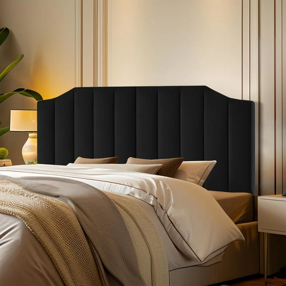 Upholstered Headboard Foldable  Bed Tufted Button Headboard, Featuring High-Density Sponge