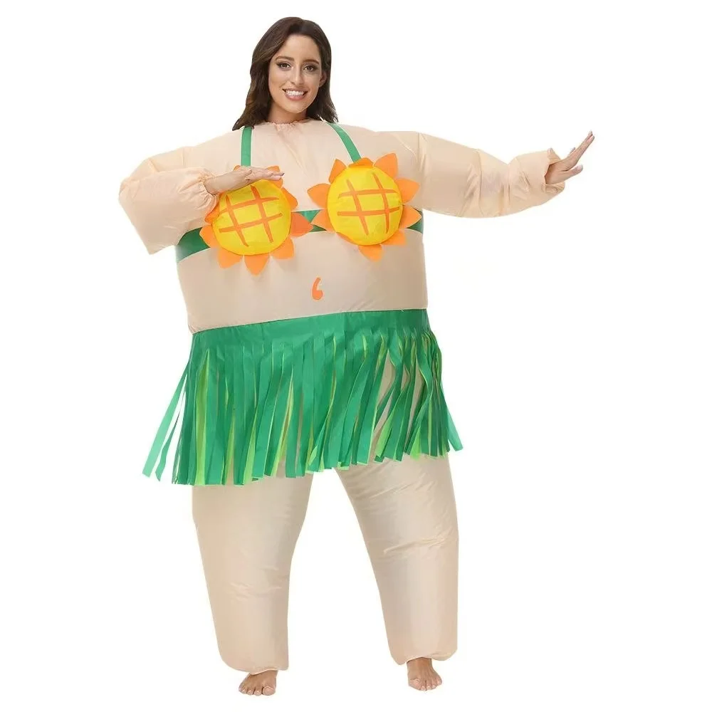 

Adult Sunflower grass skirt Inflatable Costumes Christmas Anime Cosplay Costume grass skirt Mascot Fancy Party Role Play Disfraz