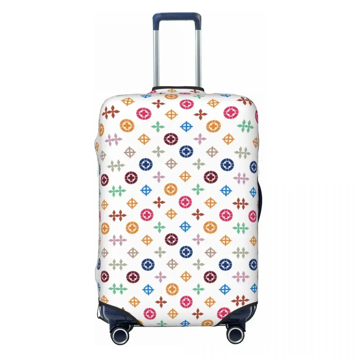 Geometric Graffiti Suitcase Cover Luxury Cruise Trip Holiday Strectch Luggage Case Protection