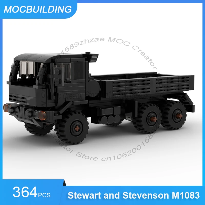 MOC Building Blocks Stewart and Stevenson M1083 Army Truck Moel DIY Assemble Bricks Transportation Collection Toys Gifts 364PCS