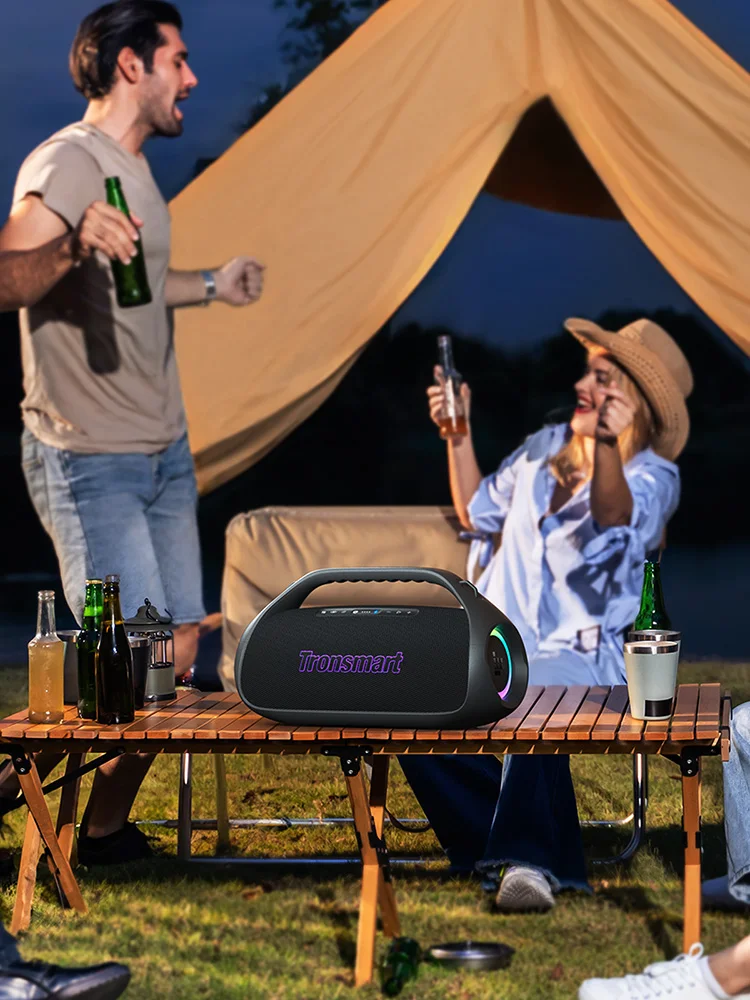 Tronsmart Bang 2 Lautsprecher 90W Bluetooth Tragbarer Party-Lautsprecher mit 2.1-Kanal Tiefbass, 26 Stunden Spielzeit, Sync mit 100 Lautsprechern