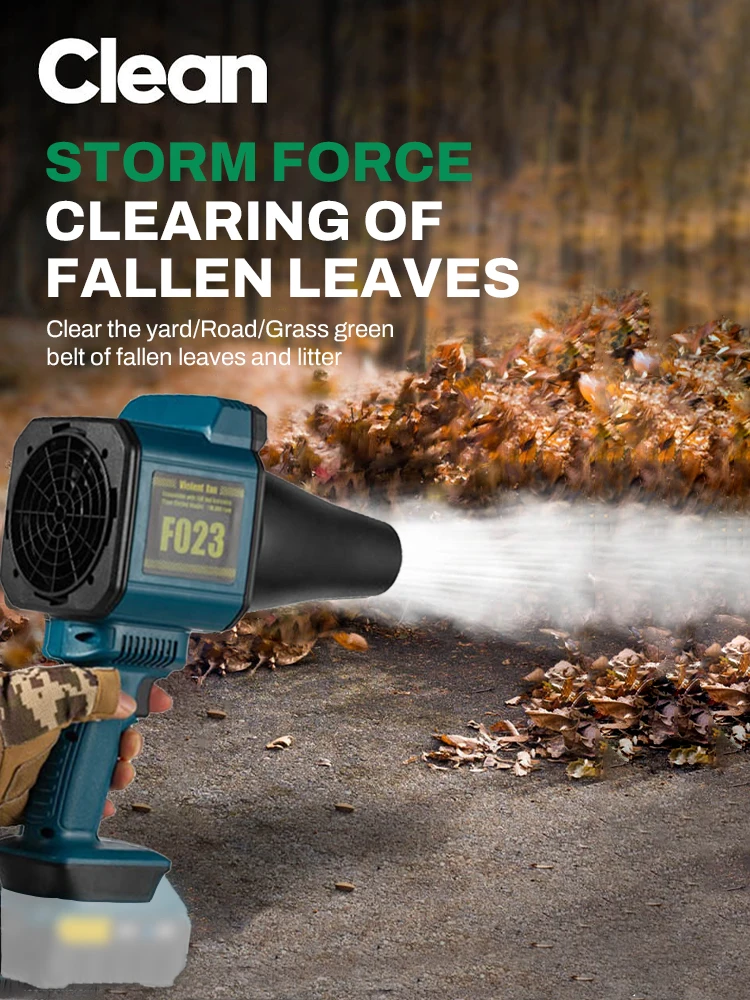 

Jet Blower Portable Violent Turbo Fan For Makita 18V Battery Wireless Handheld Turbo Jet Fan 70mm Brushless Motor Thrust 650g