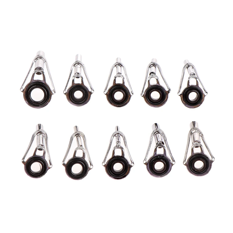 80pcs/Box Size 1-10# Fishing Rod Guide Tip Repair Kit DIY Eye Rings Fishing Tackle