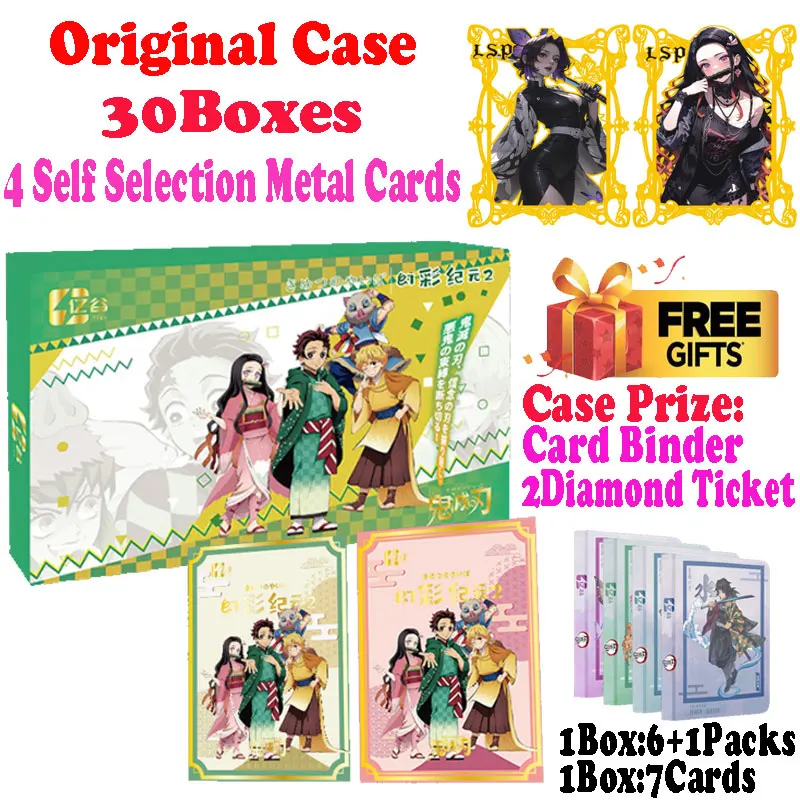 2024 Lastest Case Wholesale Yigu Culture Demon Slayer Colored Paper Card Shinobu Trading Mitsuri CCG TCG Hobbies Gift