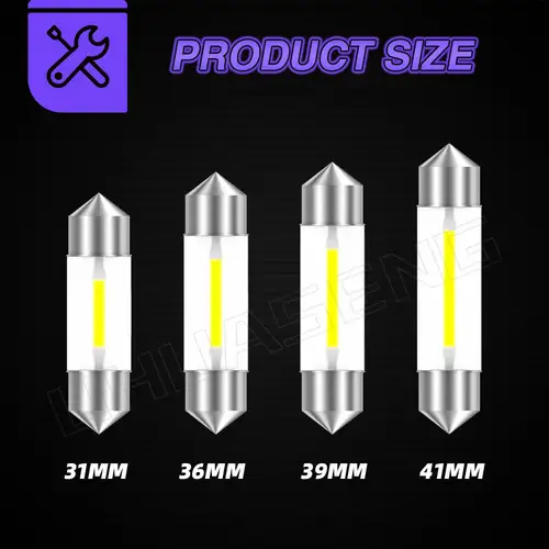 UHUASENG 2PCS 6V 12V 24V C5W Led Lamp C10W Bulb 31mm Festoon 36mm 39mm 41mm 28mm Dome Pink Blue Red Warm White Signal Car Light - Image 4