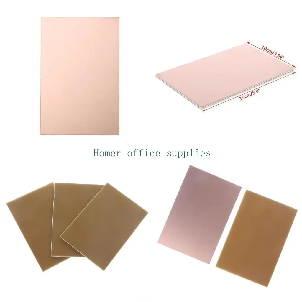 

K43B 3 PCS 10x15см с одной боковой платы PCB Copper Clad Poard Fr4 1,5 мм для DIY Proje