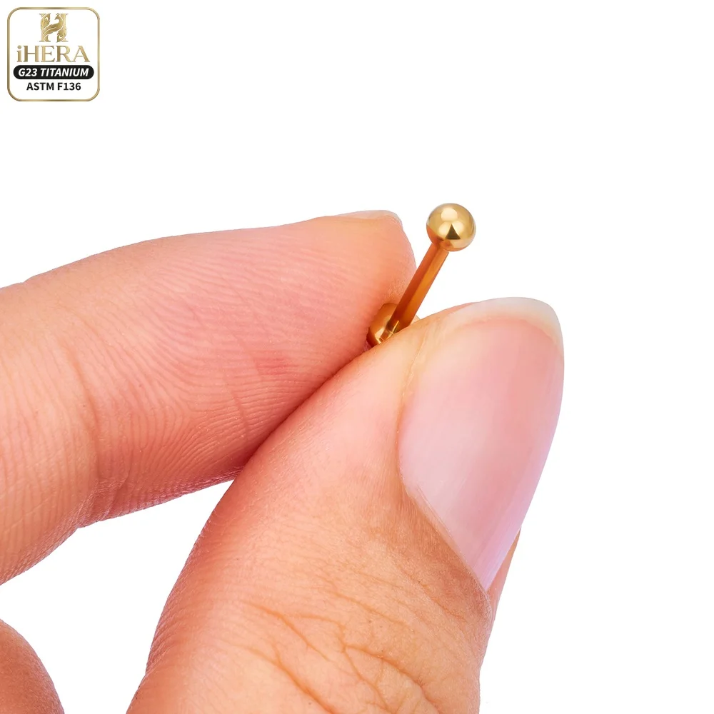 5/50 Stück G23 Titan Piercing Labret Lippenstecker 16G Innengewinde Ohrstecker Nasenstecker Tragus Knorpel Helix Daith Körperpiercing – Detail 35
