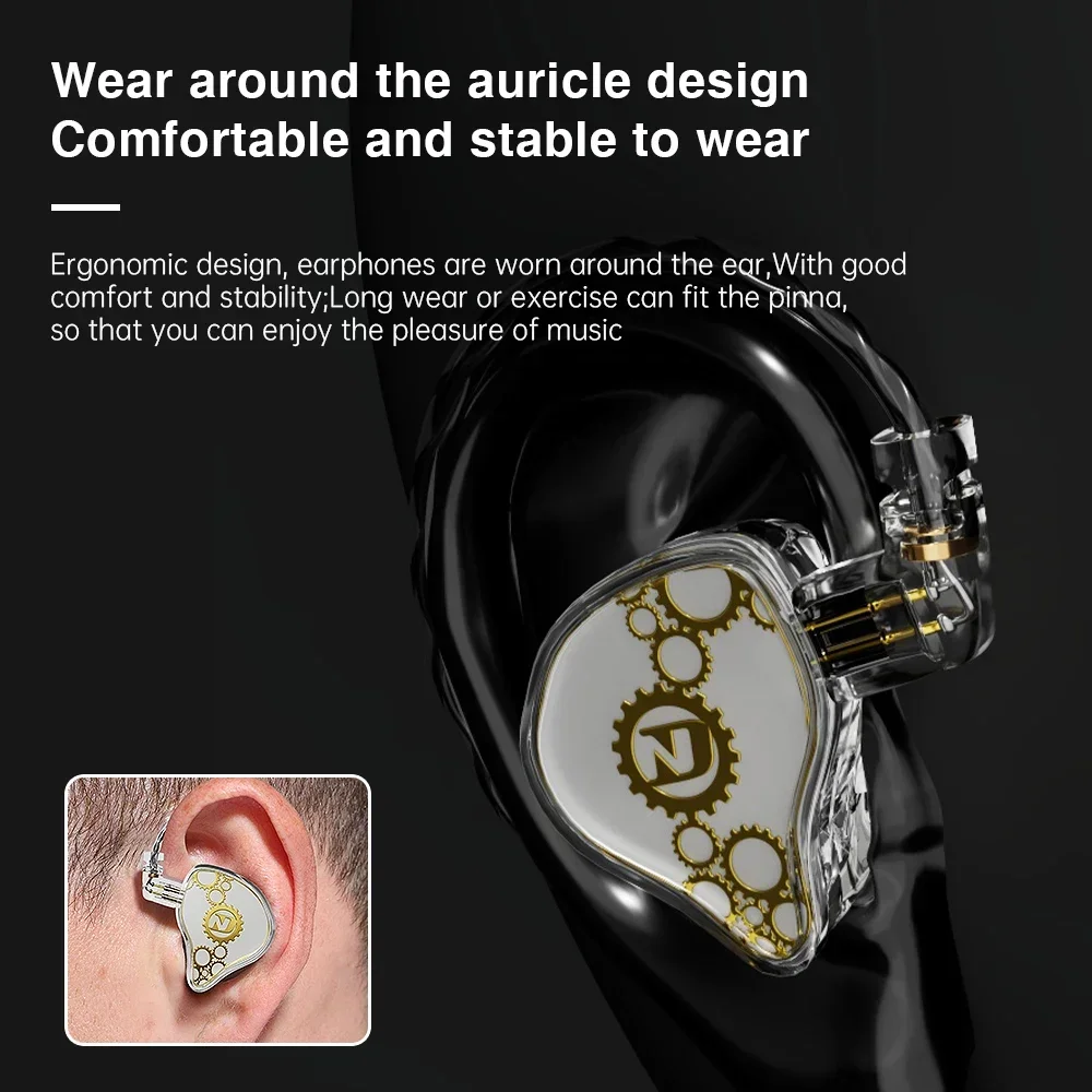 ND Venus Type C/3.5mm Wired Headphones Dynamic Drive HiFi Bass Stereo Music Earphones Noise For Phone PC Cancelling Game Headset