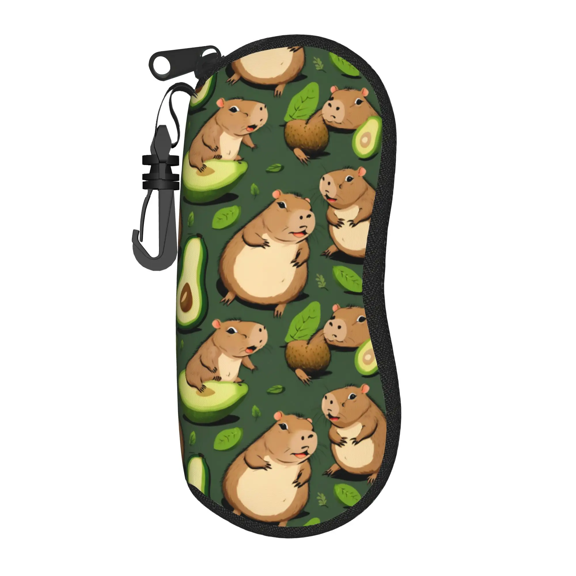 Harajuku Cartoon Glasses Case cute Capybara Accessories  Box  Sunglasses Storage Box Cartoon Eye Contacts Case