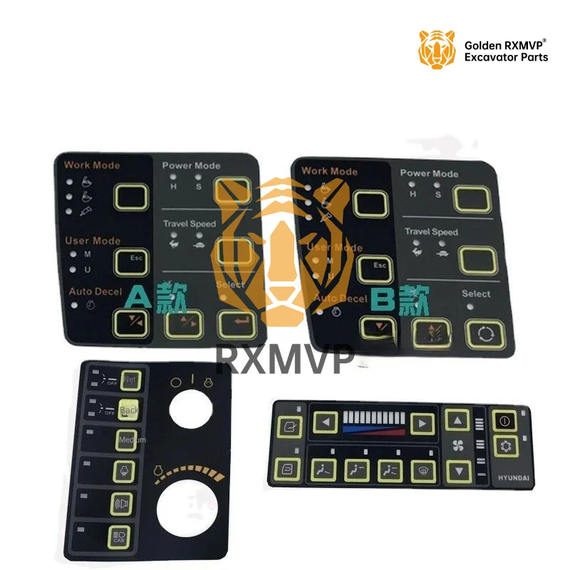 Excavator Parts For Air Conditioning Instrument Control Panel Sticker Excavator Accessories Parts R215/225/335/455-7