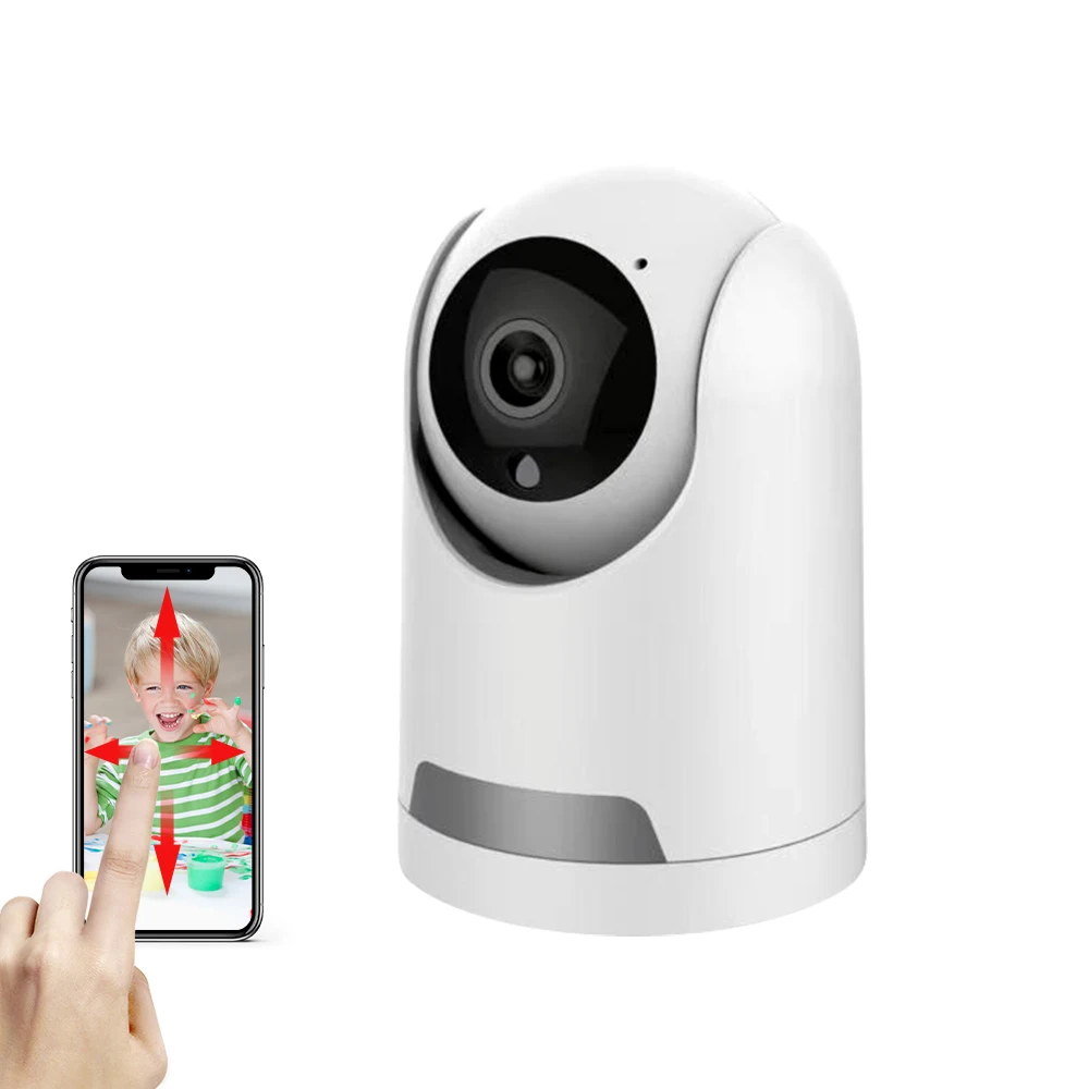 2MP YCC365PLUS Security Camera WiFi Night Vision Two-Way Talk App-Controlled Home Surveillance Camera PT Camera IR Mode View