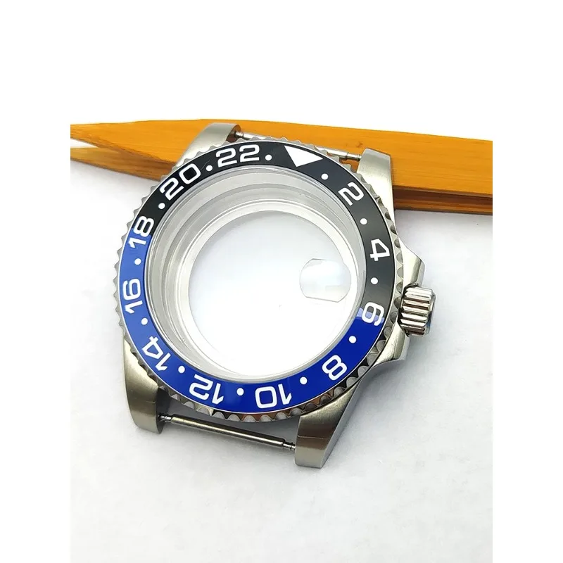 ملحقات التجميع 40 ملم هيكل من الفولاذ المقاوم للصدأ علبة ساعة ميكانيكية مقاومة للماء من الياقوت لحركة nh35