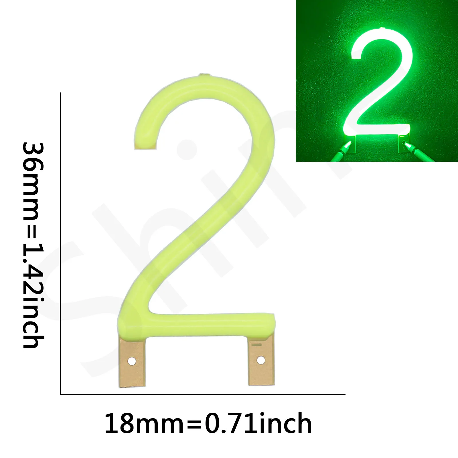 Green LED Number Filament 0123456789 LED COB DC3V Candle LED Diodes For Wedding Holiday Party Decoration Lamp Accessories DIY