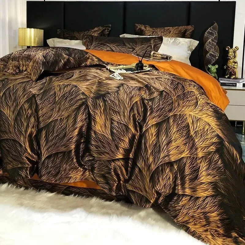 Jacquard 160-thread Count Six-piece Noble Four-piece Set Duvet Cover Pillowcases Villa Pair Horse Cotton Bedding