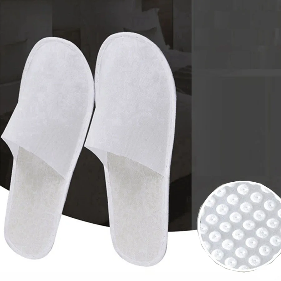Zapatillas desechables cómodas, suela gruesa transpirable y antideslizante, punta cerrada, adecuadas para hombres y mujeres, 1 ud./5 uds./10 Uds./20 piezas Uds.